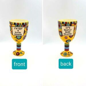 Lorrie Veasey Ceramic Social Drinker Wine Goblet